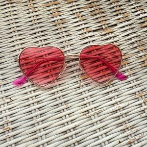 Barbie Pink Vintage Heart Sunglasses